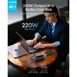 Зовнішній акумулятор Anker Prime 20K 220W