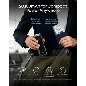 Зовнішній акумулятор Anker Prime 20K 220W