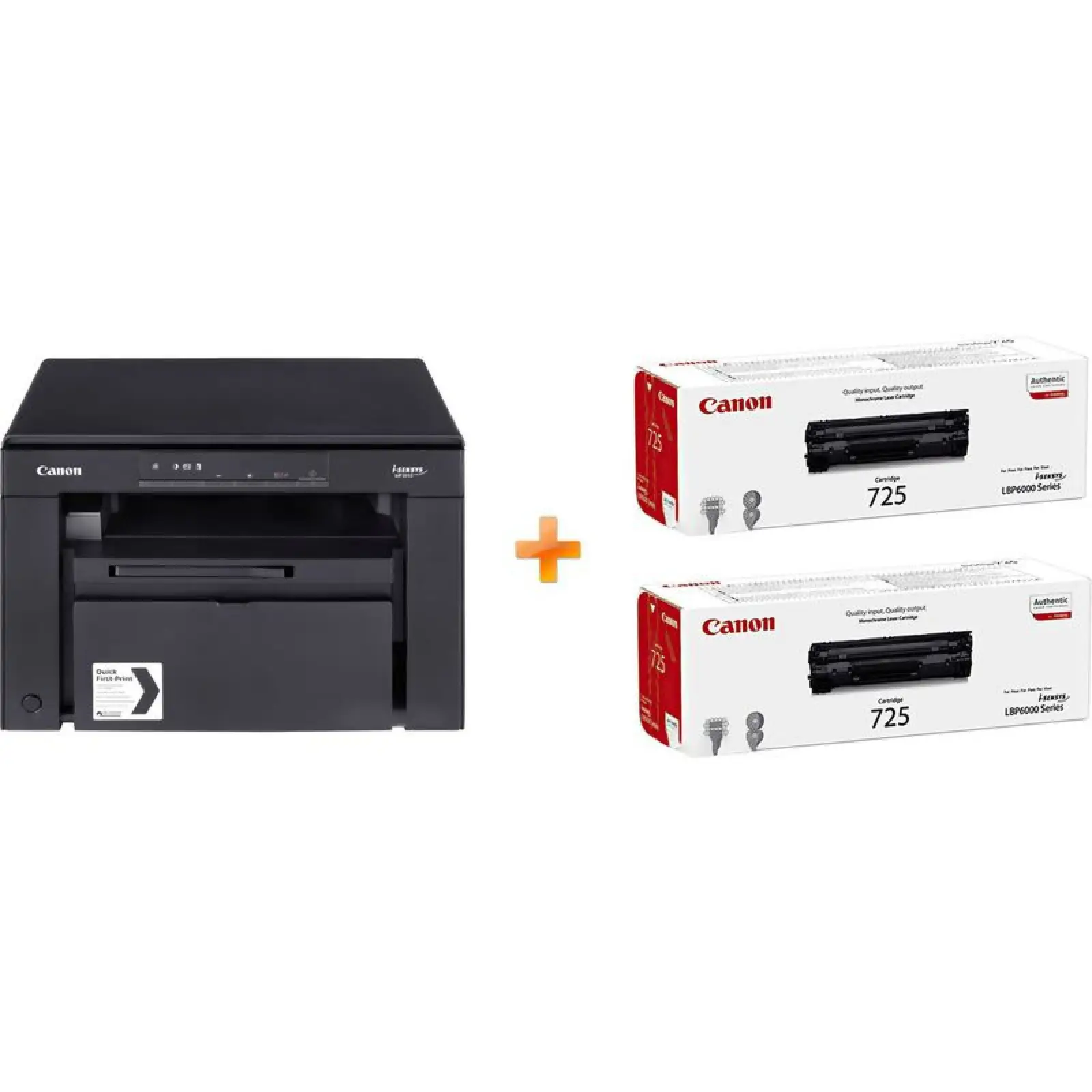 БФП лазерний CANON i-SENSYS MF3010 EUR + 2 CANON 725 (5252B034) UA