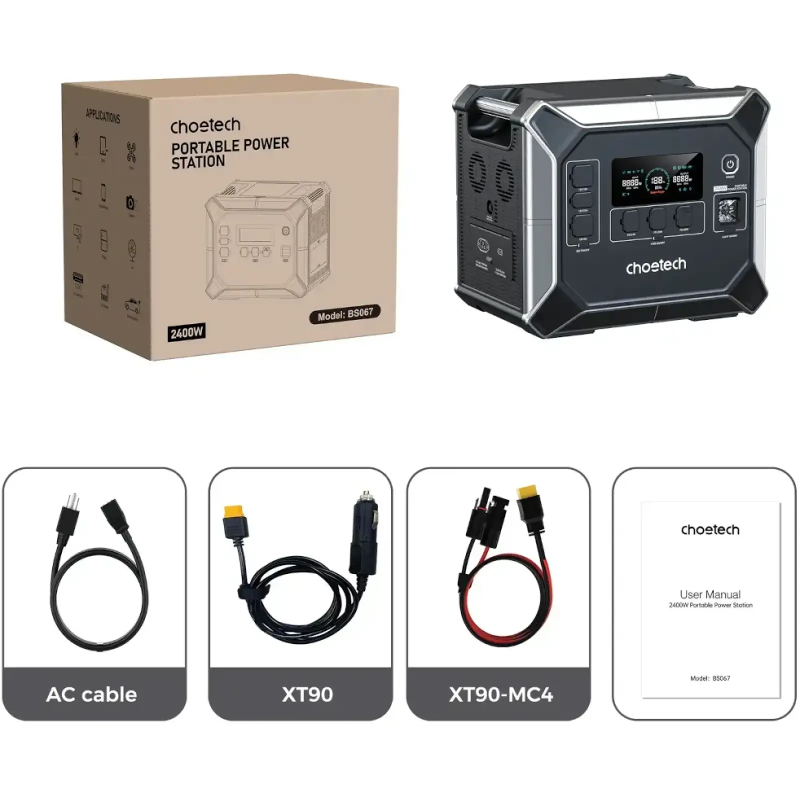 Зарядна станція Choetech BS067 (BS067-EU-BKSL)_OEM UA