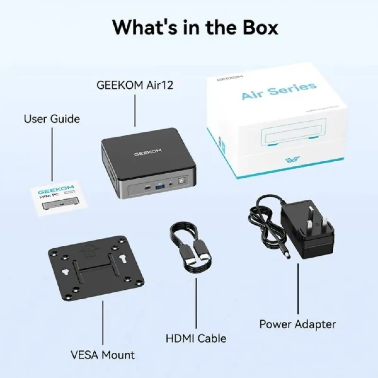 Неттоп GEEKOM Air12 Mini PC (GMAIR12PT7505-16512-EU)
