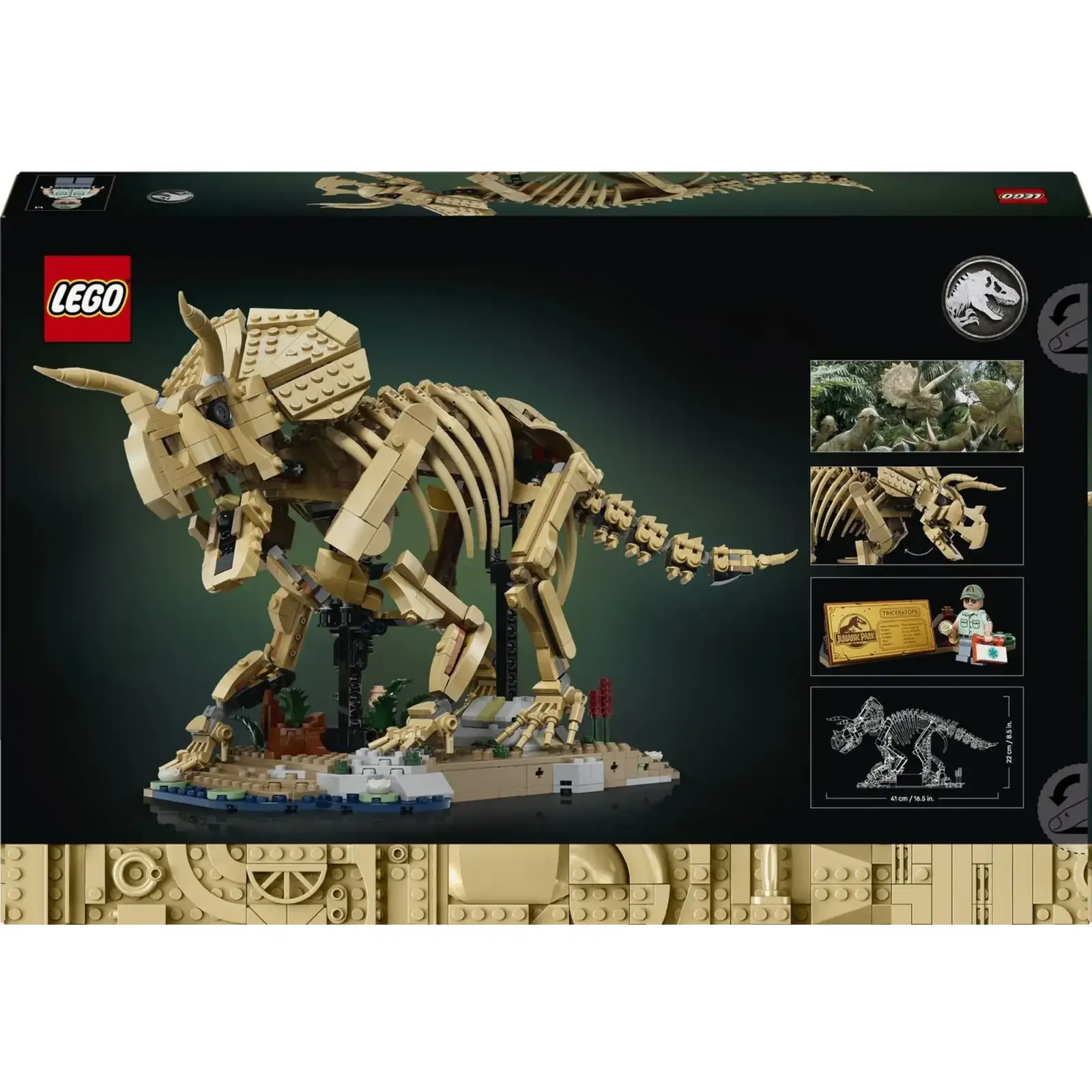 Конструктор LEGO Jurassic World Окаменелости динозавров: трицератопс (77985)