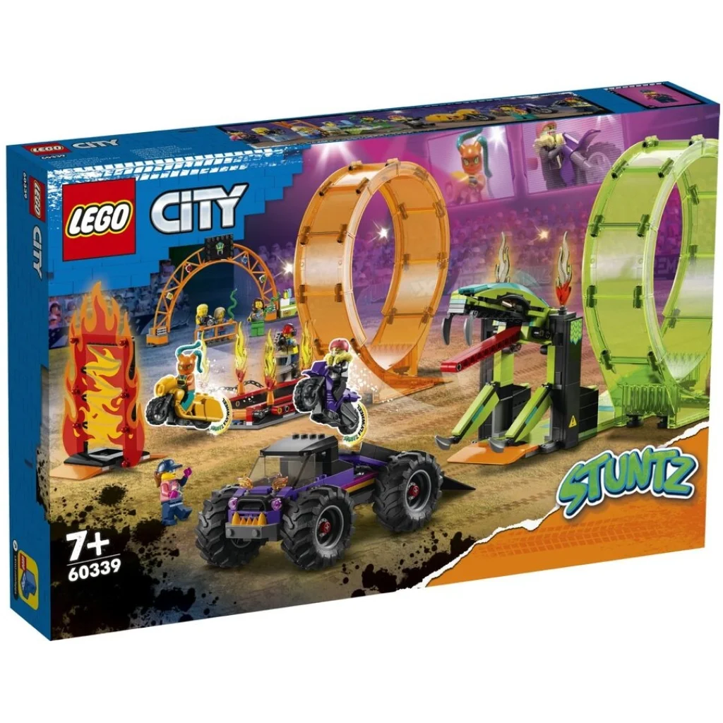 Конструктор LEGO City Stuntz Подвійна петля каскадерської арени (60339)