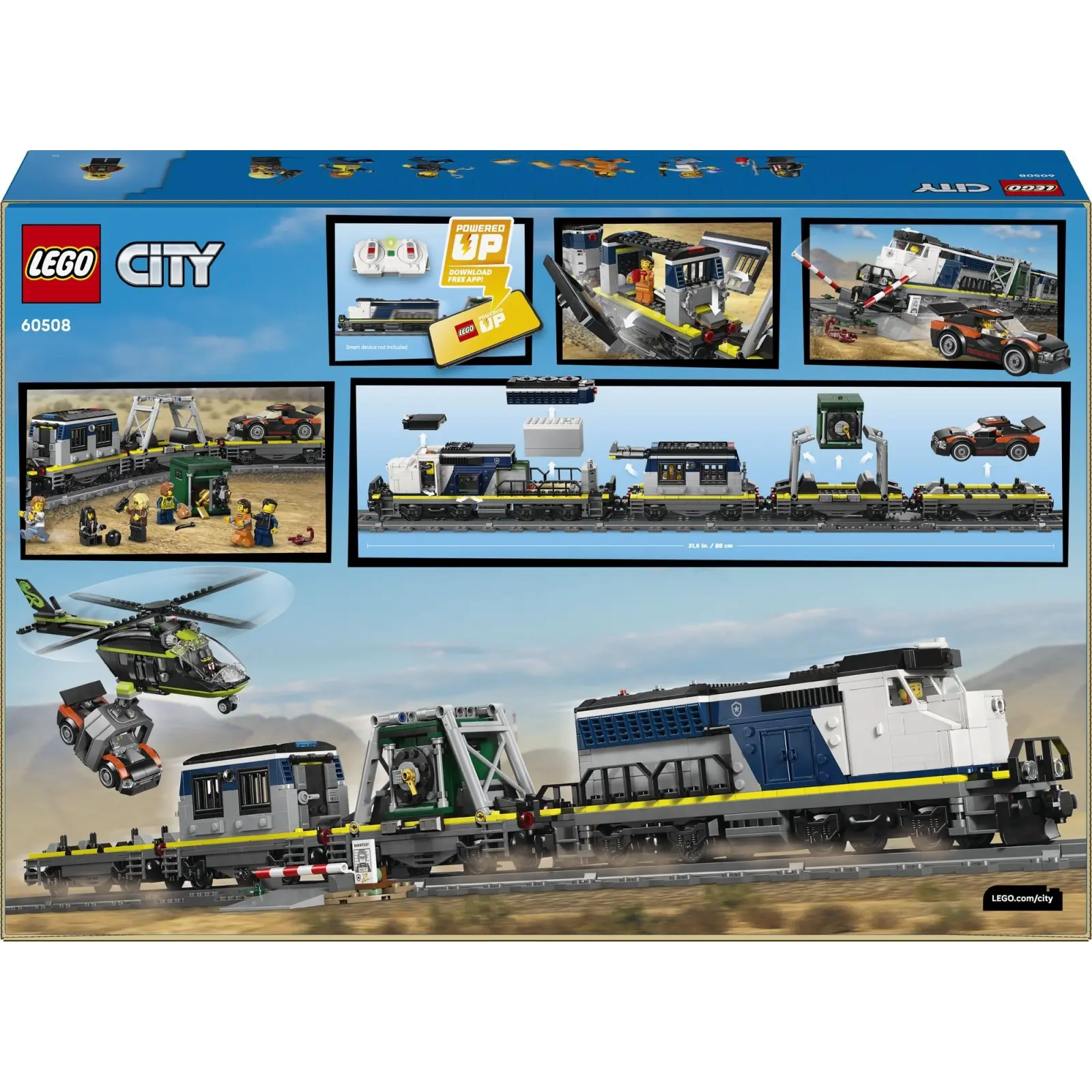 Конструктор LEGO City Ограбление полицейского поезда (60508)