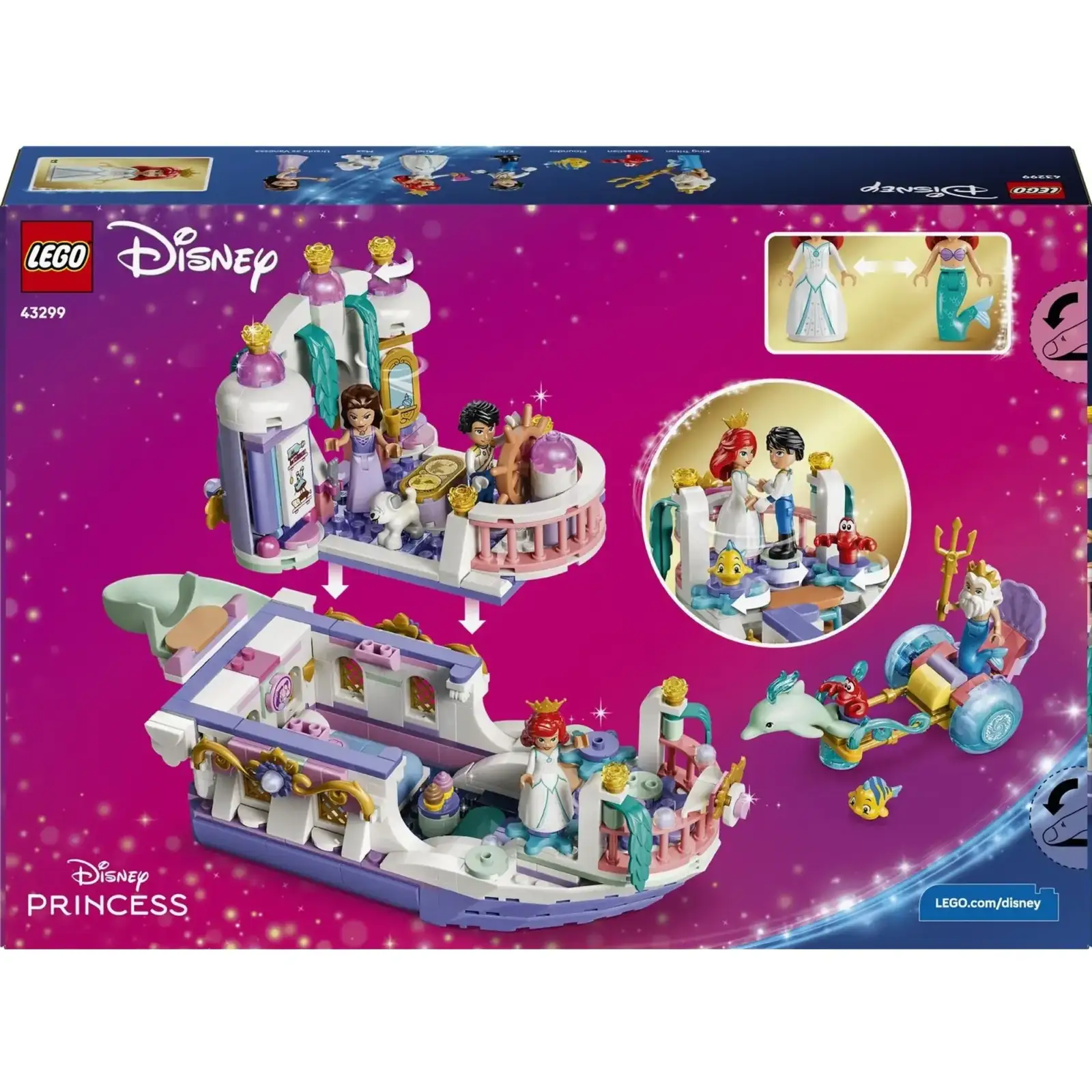 Конструктор LEGO Disney Princess Королевская свадебная лодка Ариэль (43299)