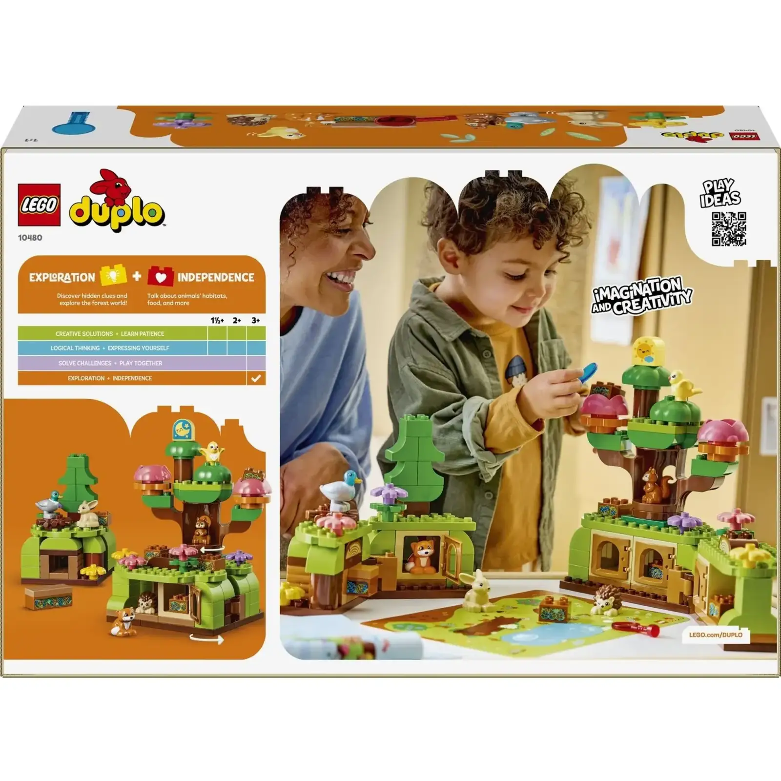 Конструктор LEGO DUPLO Лес открытий с дикими животными (10480)