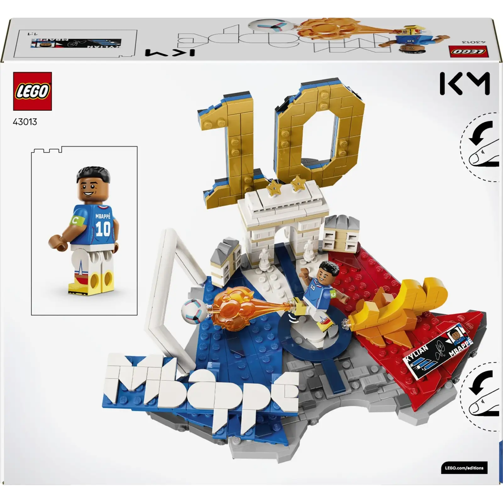 Конструктор LEGO Editions Football Килиан Мбаппе – лучшие моменты футбольных матчей (43013)