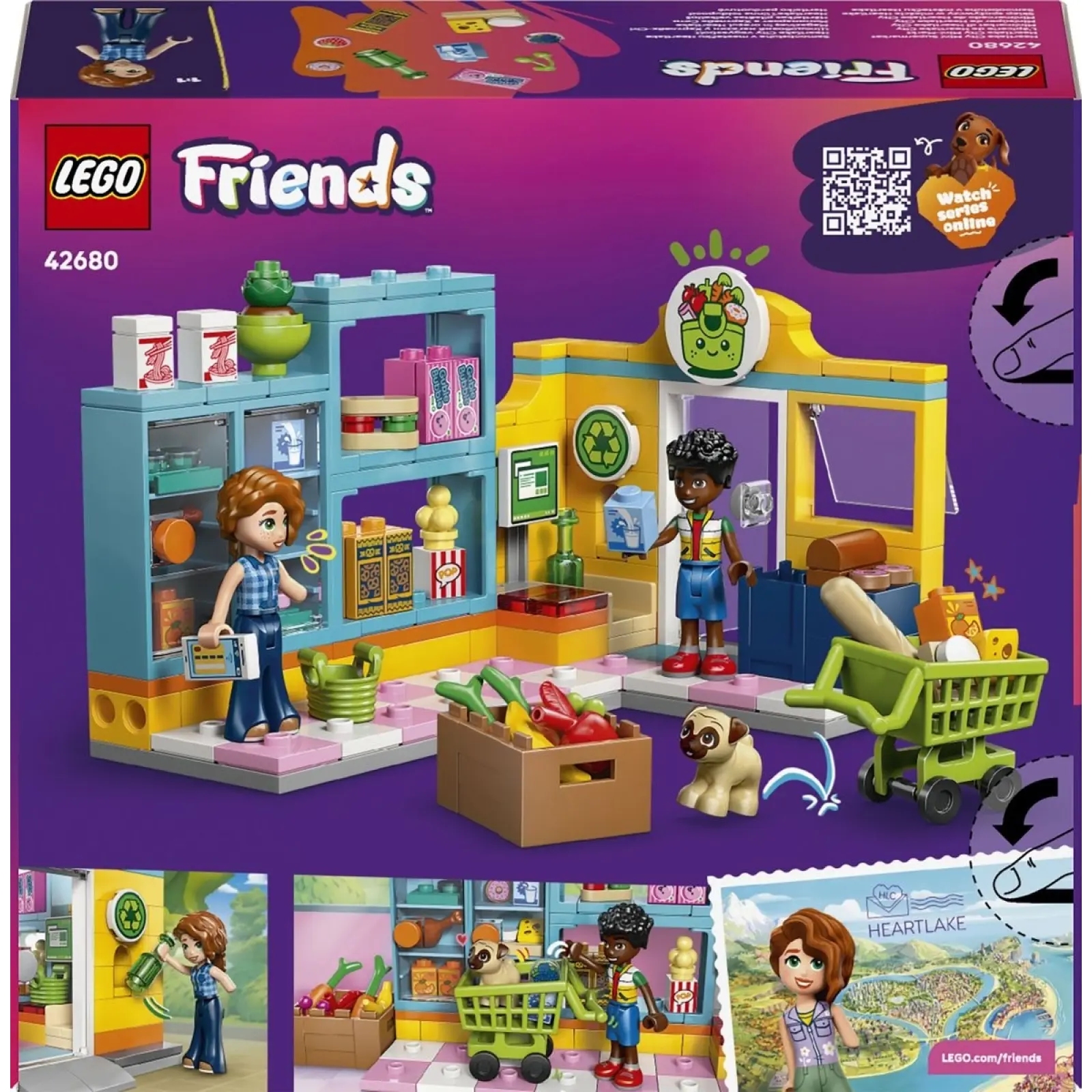 Конструктор LEGO Friends Цілодобовий магазин у Хартлейк-Сіті (42680)