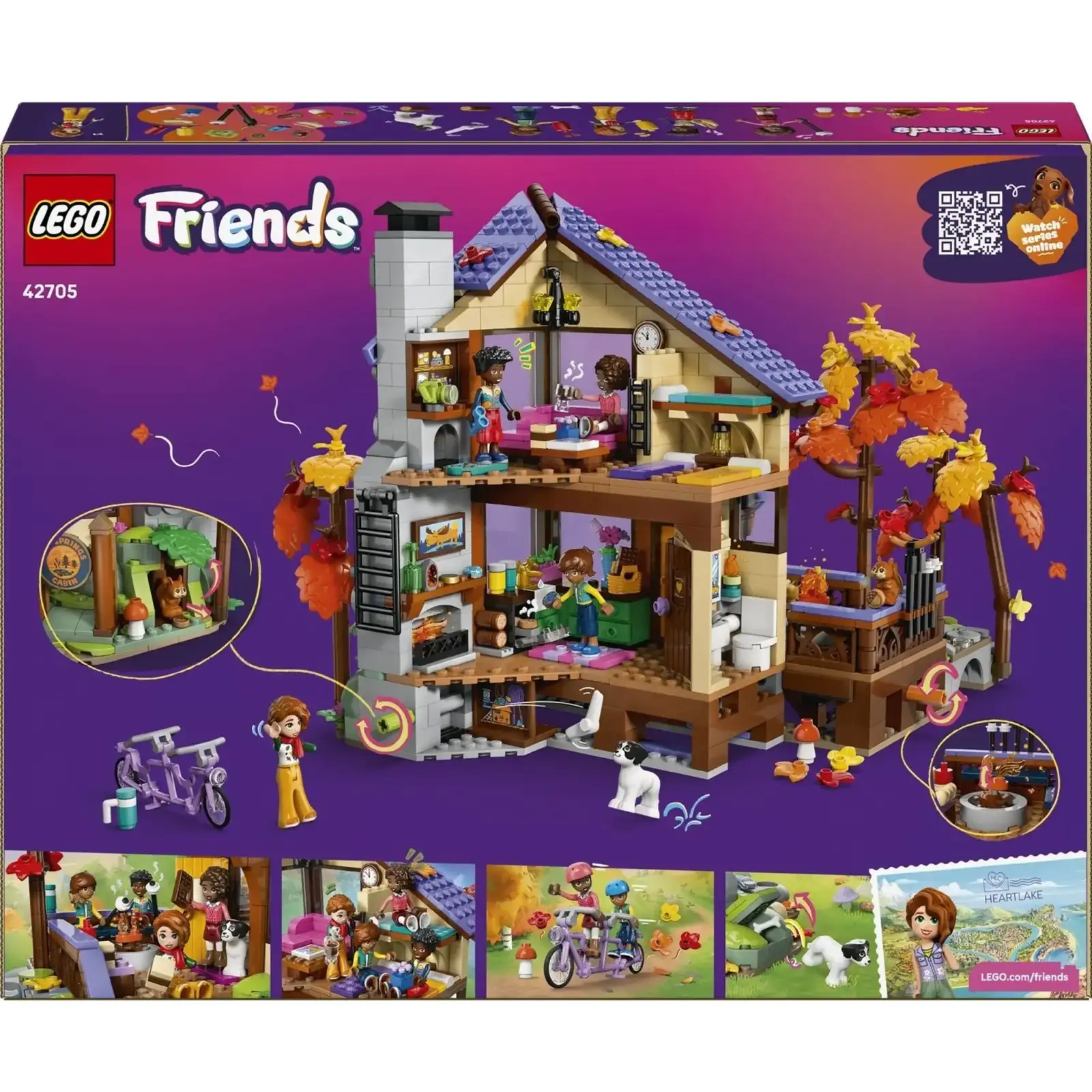 Конструктор LEGO Friends Уютный лесной домик для осеннего отдыха (42705)