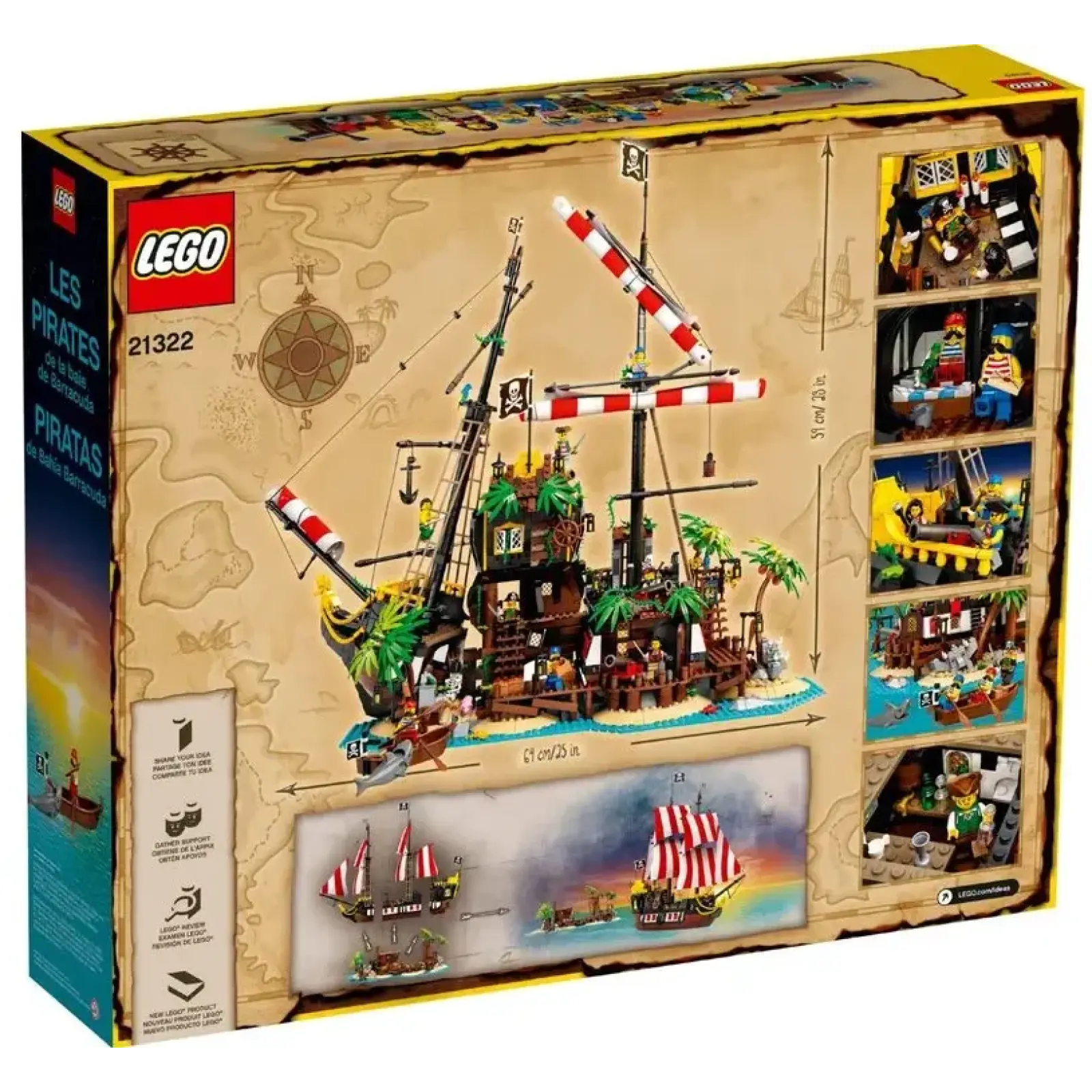 Конструктор LEGO Ideas Пираты Залива Барракуды (21322)