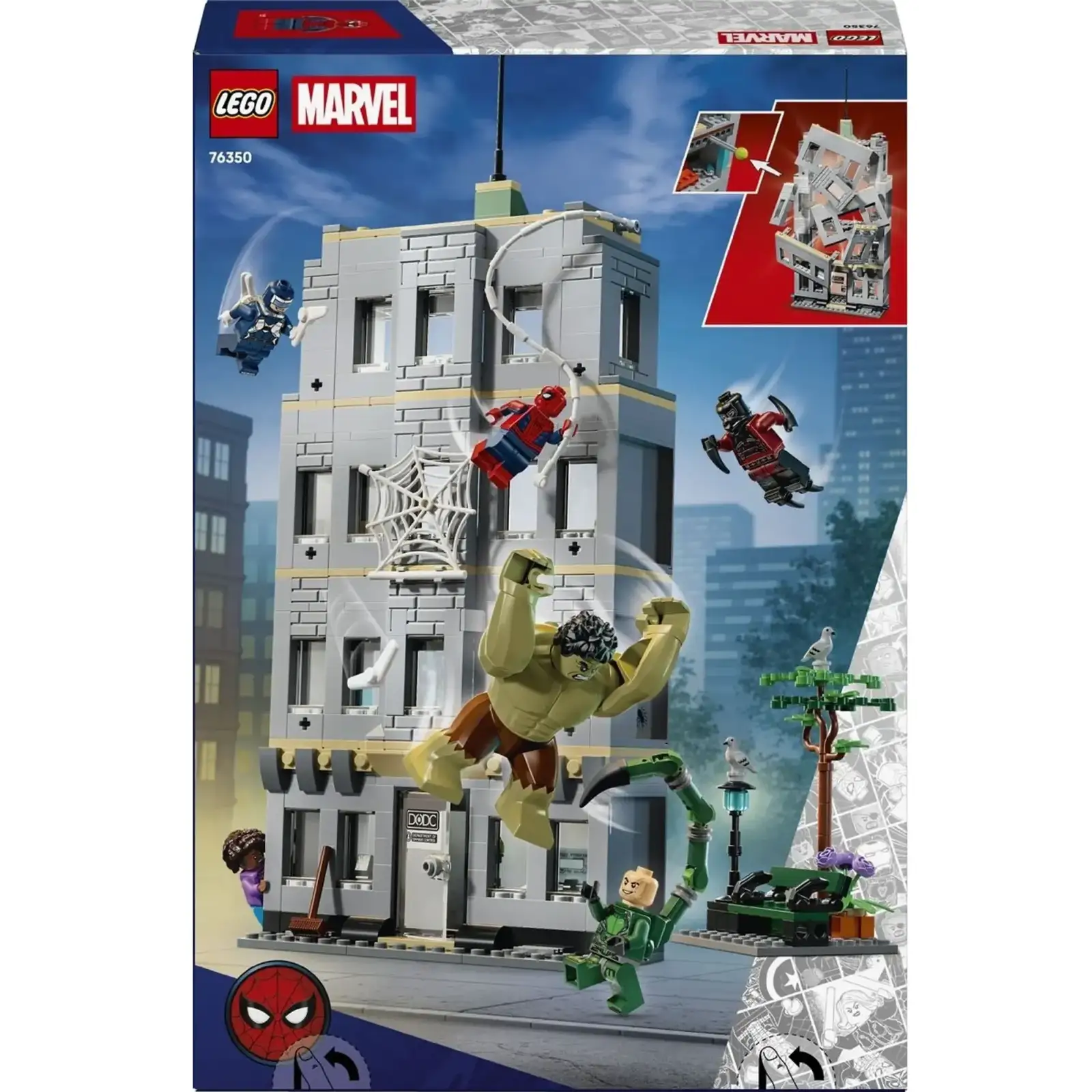 Конструктор LEGO Super Heroes Marvel Епічна сутичка Людини-Павука проти Халка (76350)
