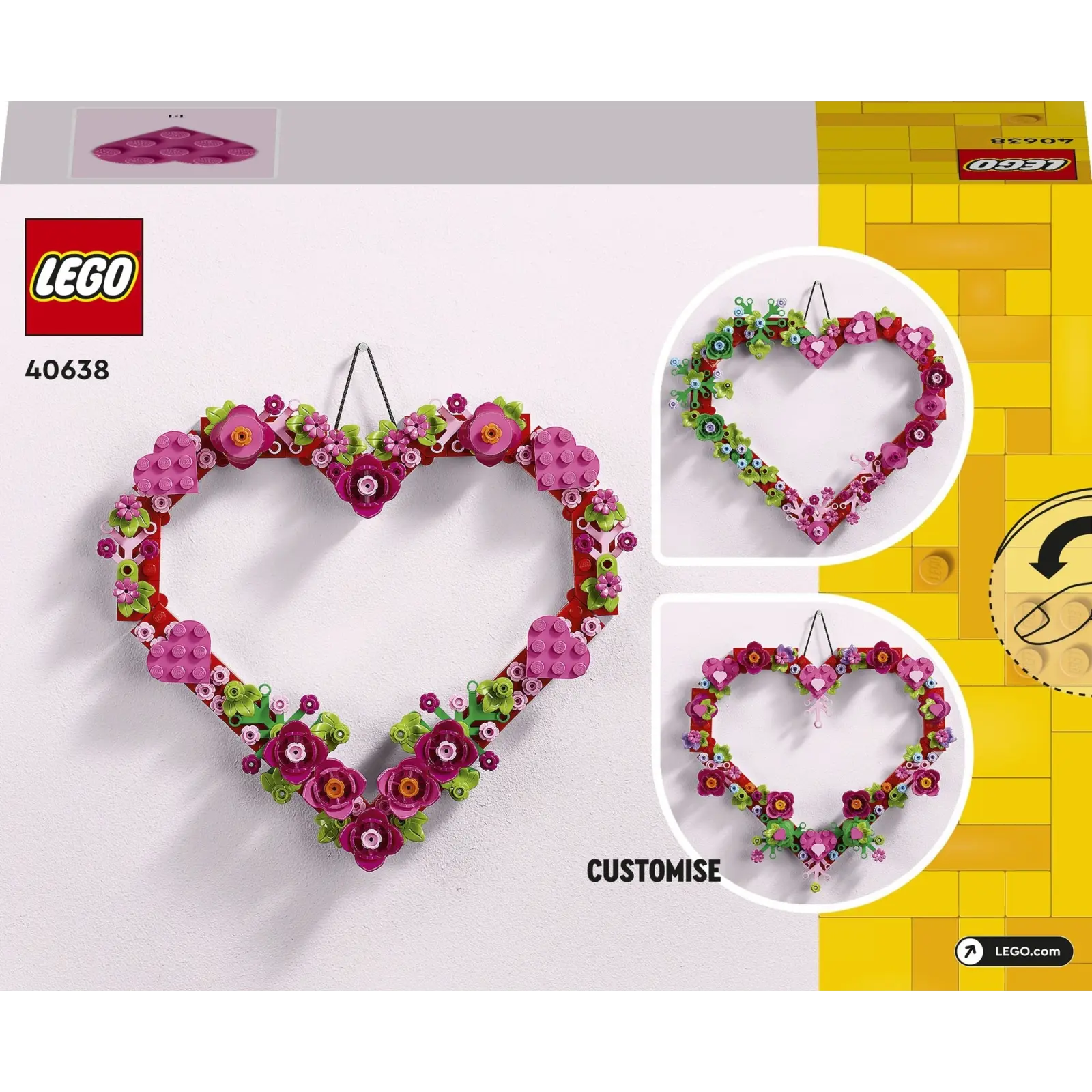Конструктор LEGO Узор в виде сердца (40638)