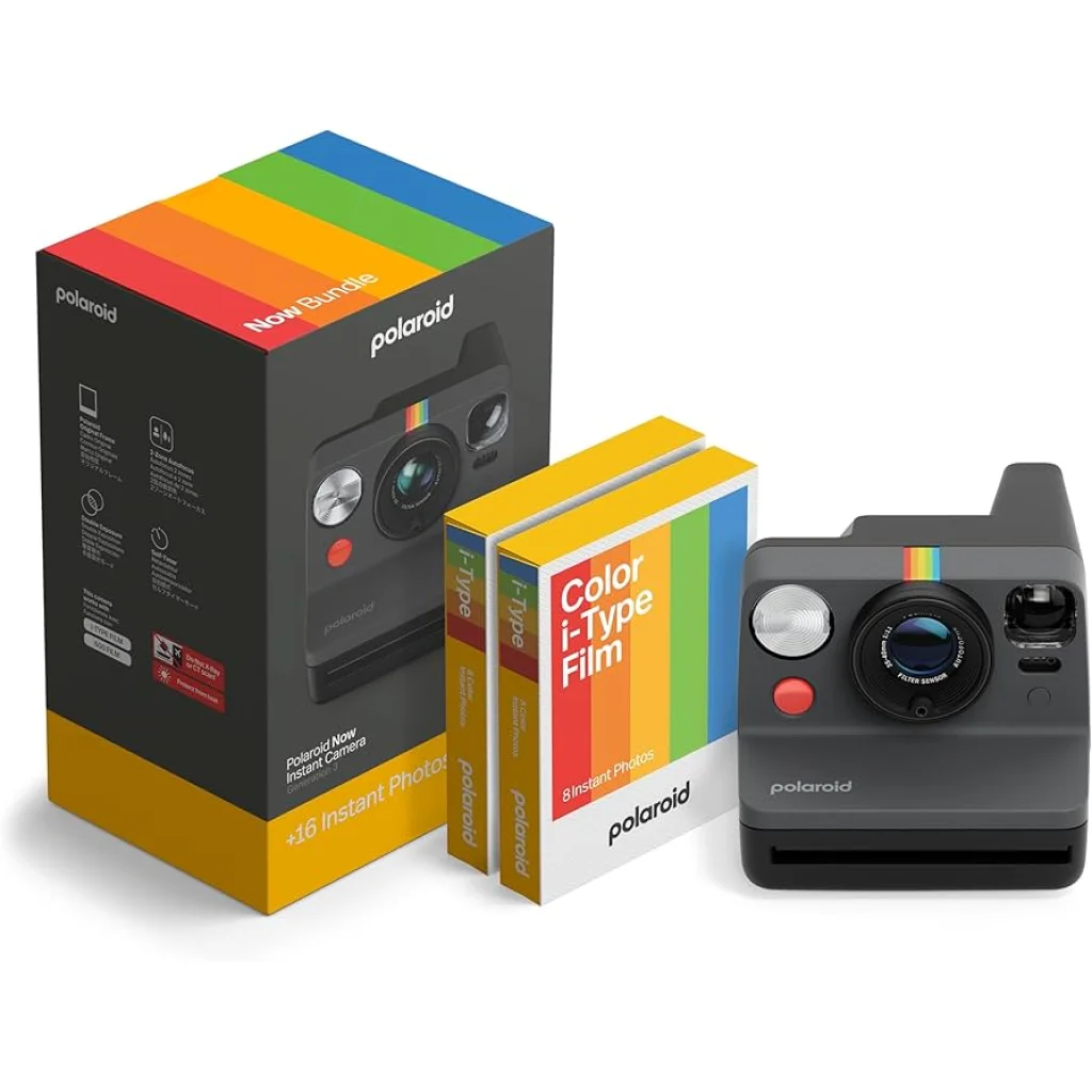 Фотокамера миттєвого друку Polaroid Now Gen 3 E-box Black (006560)