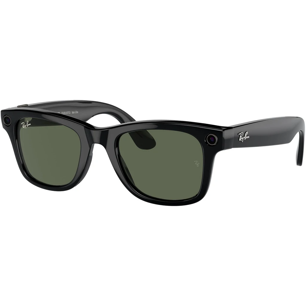 Смарт-окуляри Ray-Ban Meta Wayfarer Shiny Black Frame Green Lenses (RW4006 601/71 50-22)