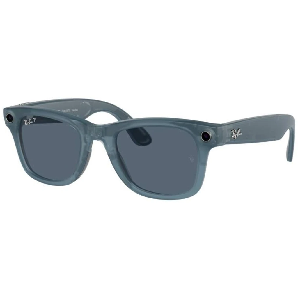 Смарт-окуляри Ray-Ban Meta Wayfarer Matte Jeans Frame Dusty Blue Lenses (RW4006 67552V 50-22)