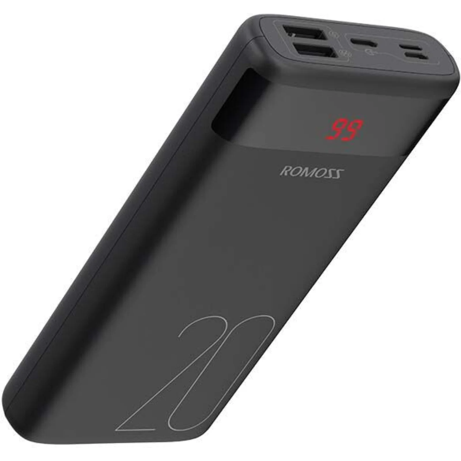 Зовнішній акумулятор Romoss 20000mAh Ares 20PF Black (PAS20-272-2133H) UA