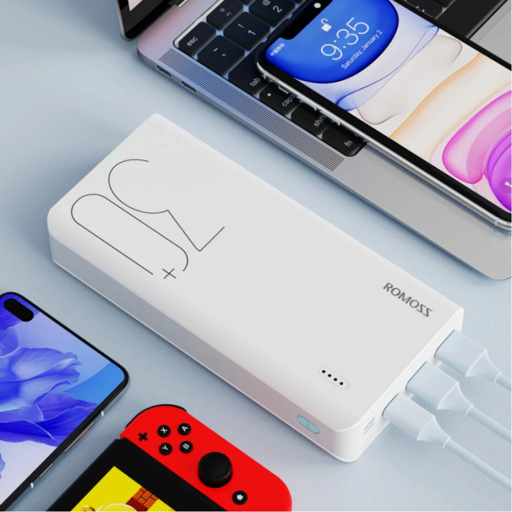 Внешний аккумулятор Romoss 30000mAh Sense8+ White (PHP30-401-02) UA
