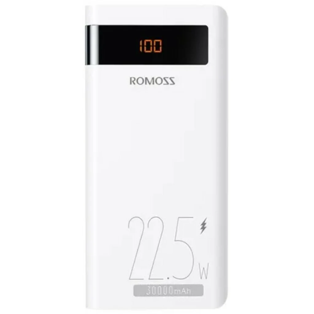 Зовнішній акумулятор Romoss 30000mAh Sense8PF 22.5W White (PHP30-852-1735H) UA