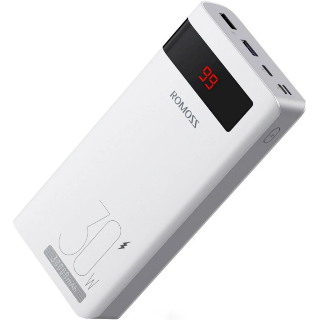 Внешний аккумулятор Romoss Sense 8PS Pro 30W 30000mAh White (PHP30-892-1133H) UA