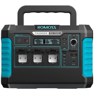 Зарядная станция Romoss RS1500 Black Blue (RS1500-2B2-G153H) EU