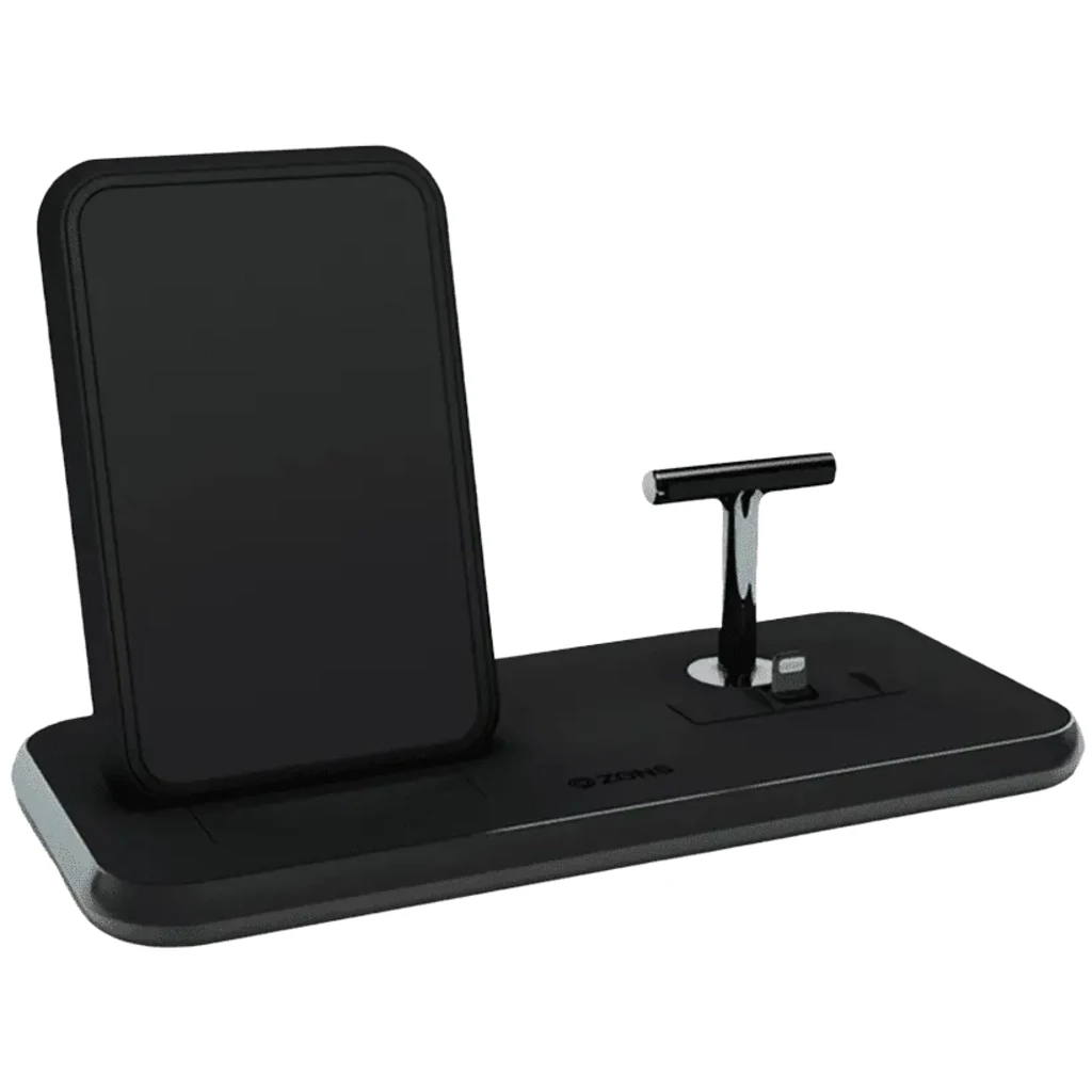 Беспроводная зарядка Zens Stand + Dock Aluminium Wireless Charger 10W Black (ZEDC06B/00)