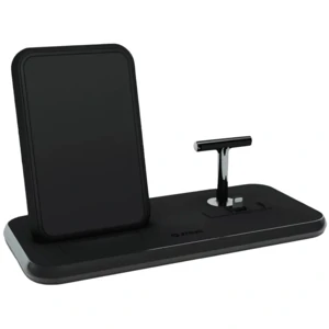 Бездротова зарядка Zens Stand + Dock Aluminium Wireless Charger 10W Black (ZEDC06B/00)