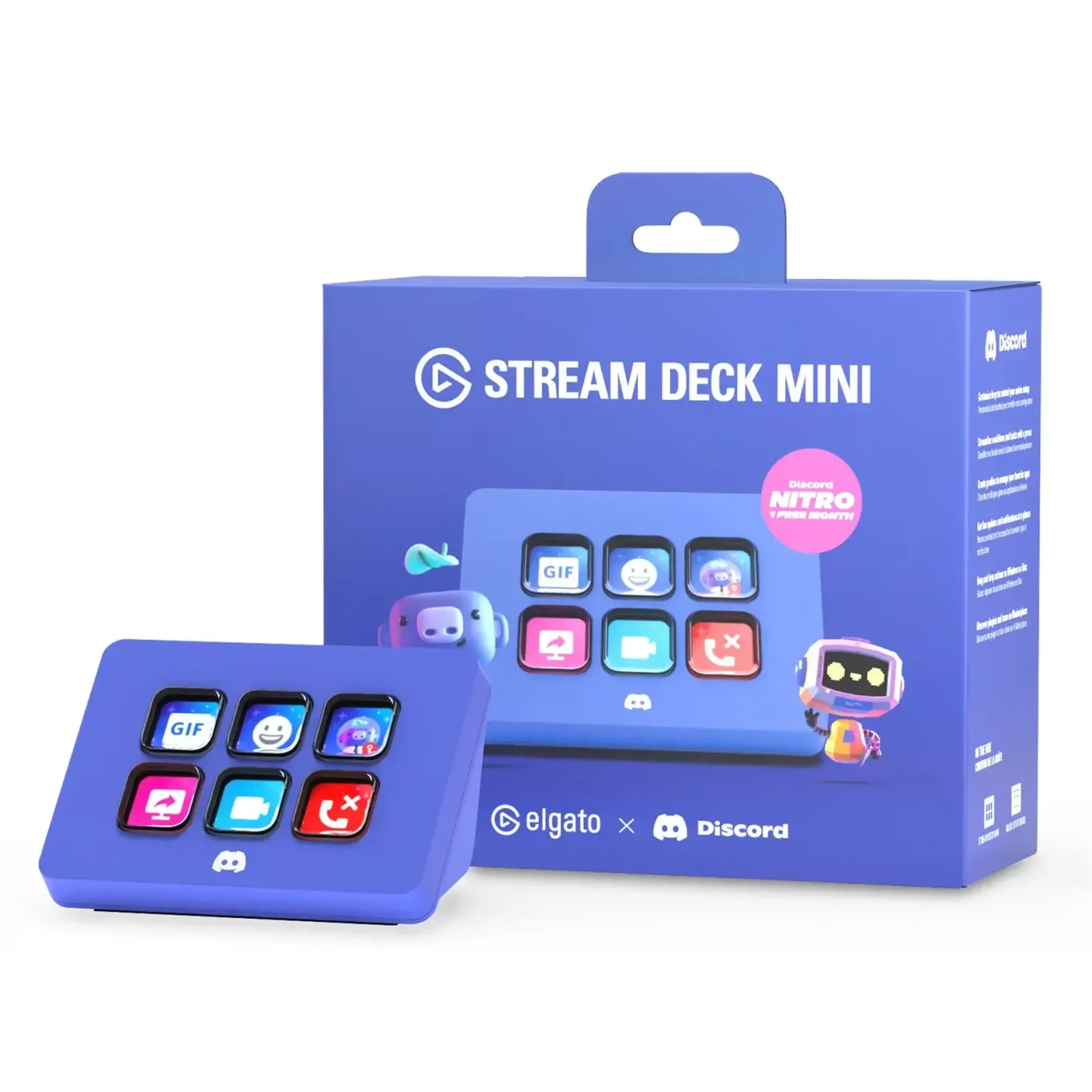 Контролер для стрімінга Elgato Stream Deck Mini Discord Edition (10GAI9931)