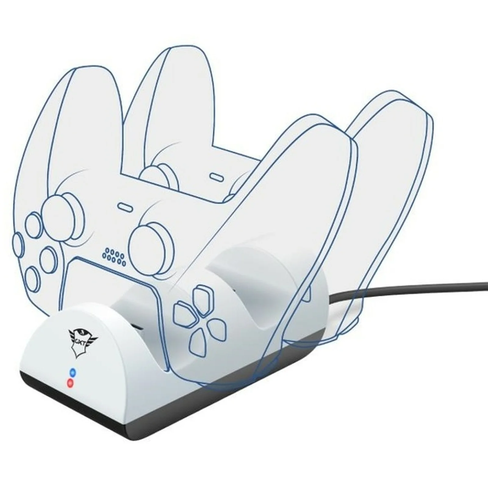 Зарядная станция Trust GXT 254 Duo для PlayStation 5 White (24451)