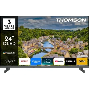 Телевізор Thomson Google TV 24" HD QLED 24HQG3S15C 12 V UA