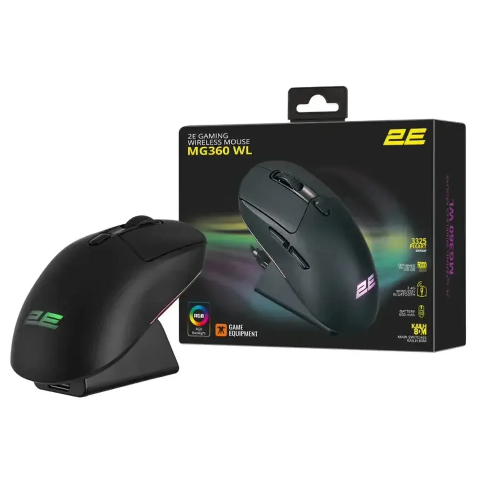 Миша 2E Gaming MG360 WL Black (2E-MG360UB-WL) UA