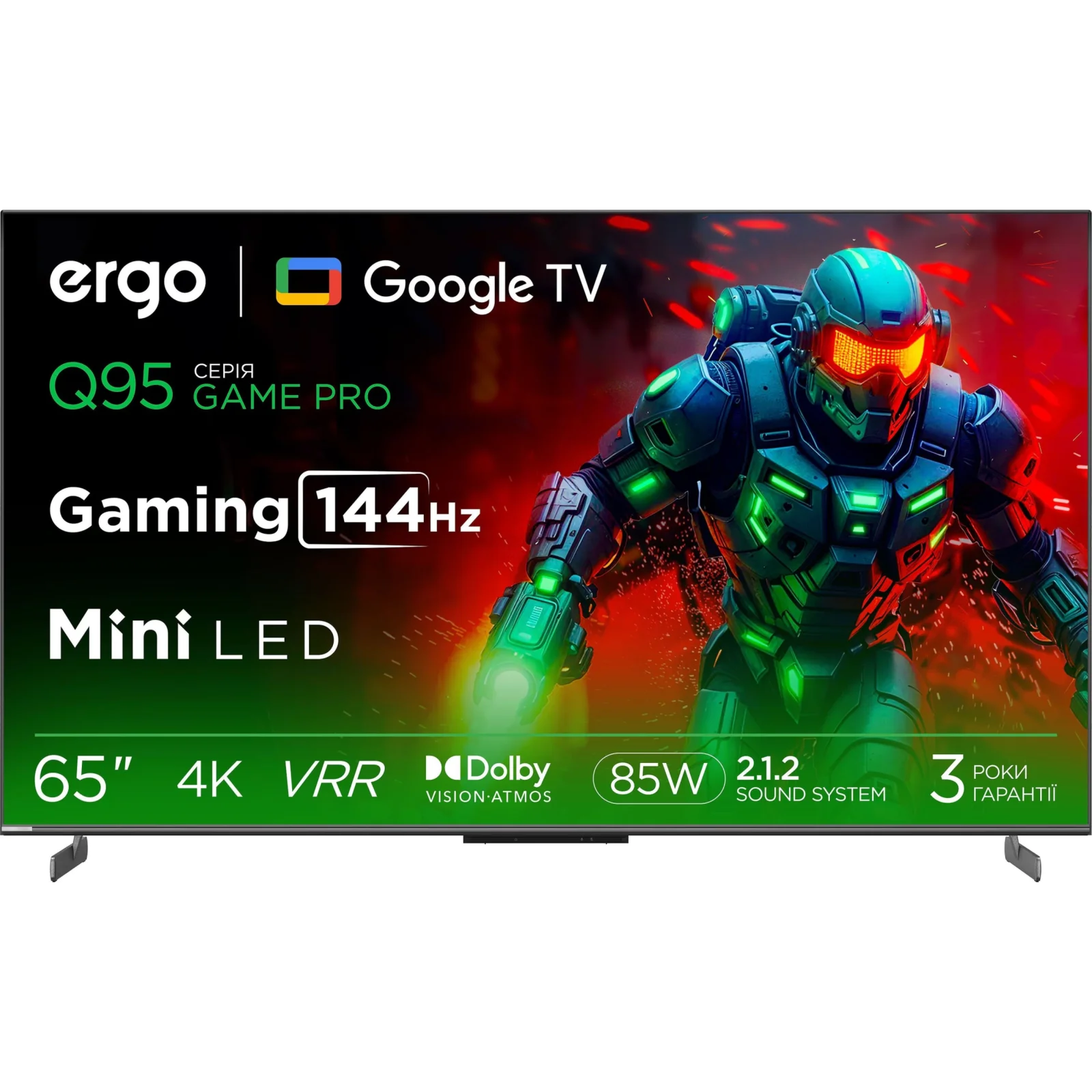 Телевізор ERGO 65MQ95 Game PRO UA