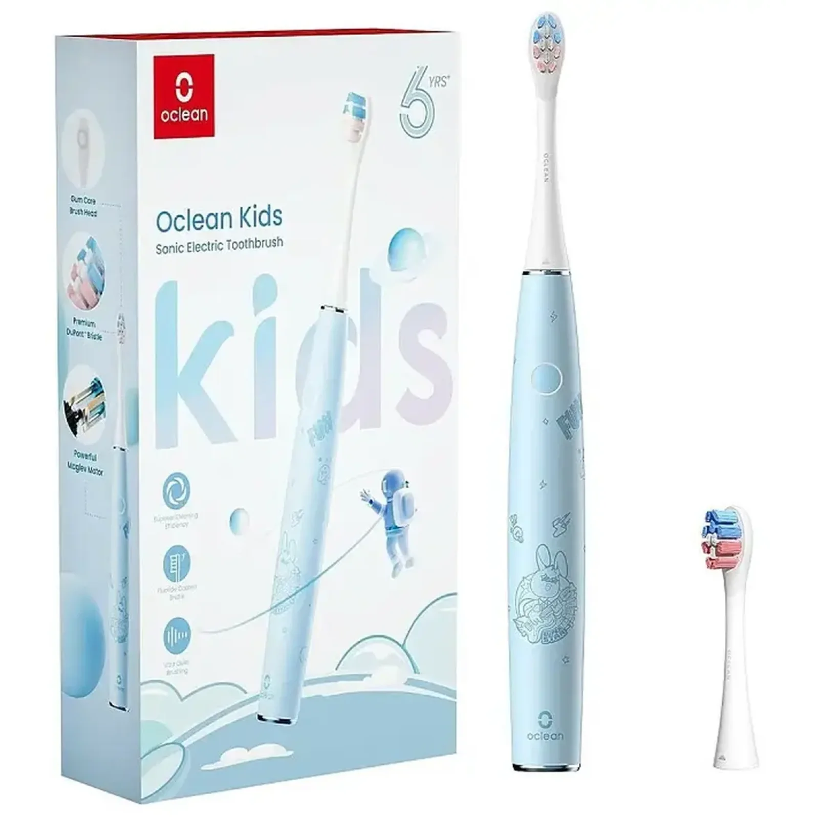 Електрична зубна щітка дитяча Oclean Kids Electric Toothbrush Blue (6970810552379) UA