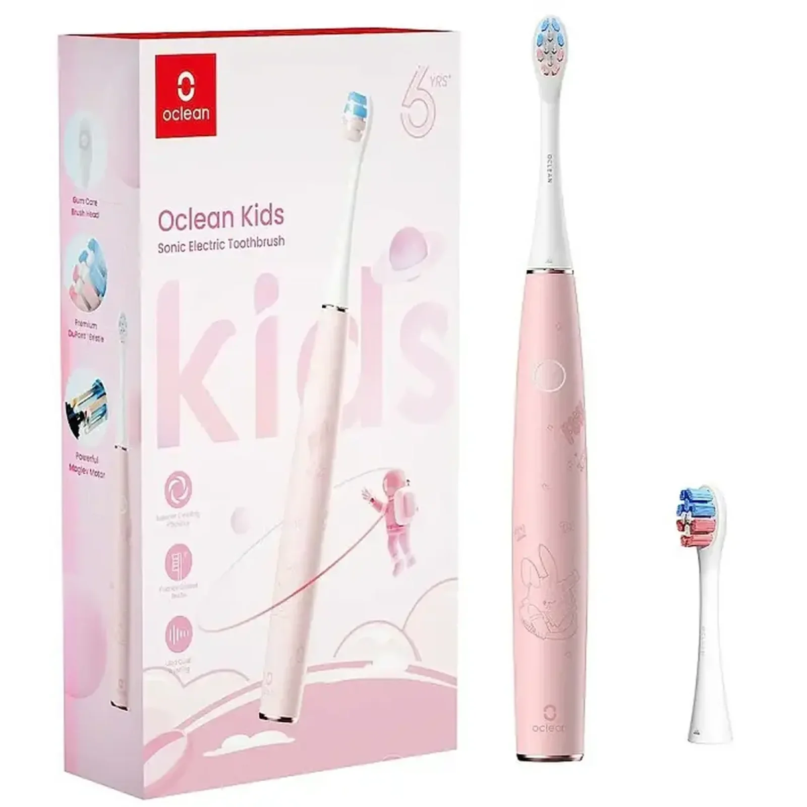 Електрична зубна щітка дитяча Oclean Kids Electric Toothbrush Pink (6970810552409) UA