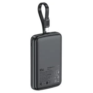 Зовнішній акумулятор Acefast M13 PD22.5W Power Bank with Cable 10000mAh Black