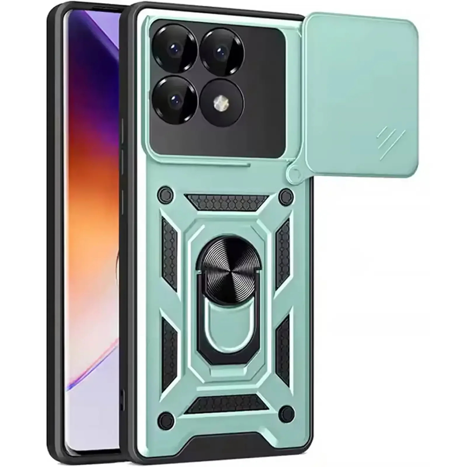 Чохол Ummi Camshield Serge Ring для Xiaomi Poco F7 Pro Green