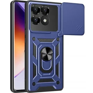 Чохол Ummi Camshield Serge Ring для Xiaomi Poco F7 Pro Blue