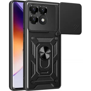 Чохол Ummi Camshield Serge Ring для Xiaomi Poco F7 Pro Black