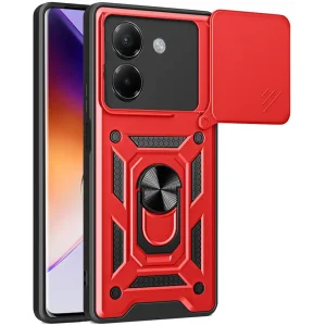 Чохол Ummi Camshield Serge Ring для Xiaomi Poco M7 Pro 5G Red