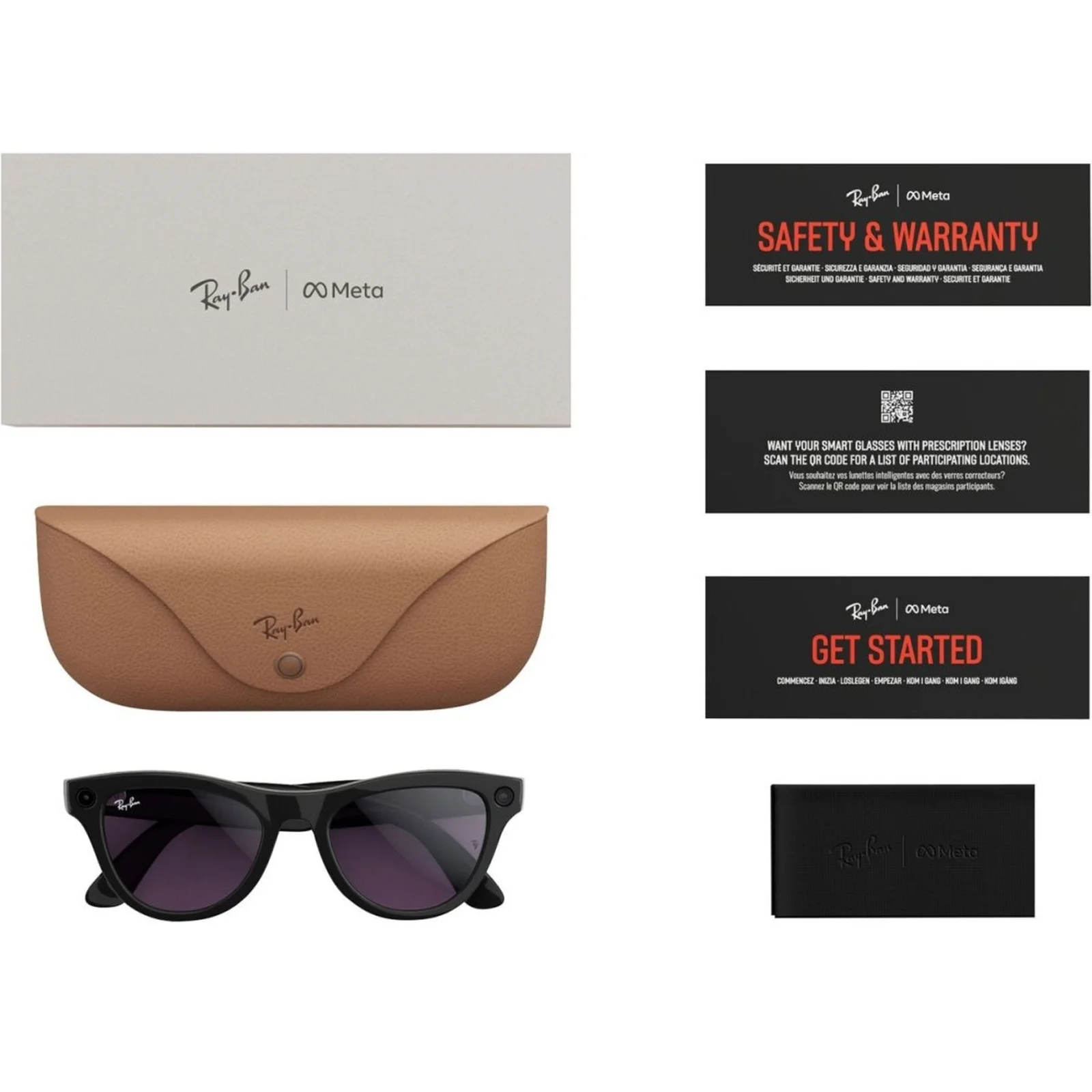 Смарт-очки Ray-Ban Meta Skyler Shiny Black/Amethyst Transitions (RW4010 601/CH 52-20)