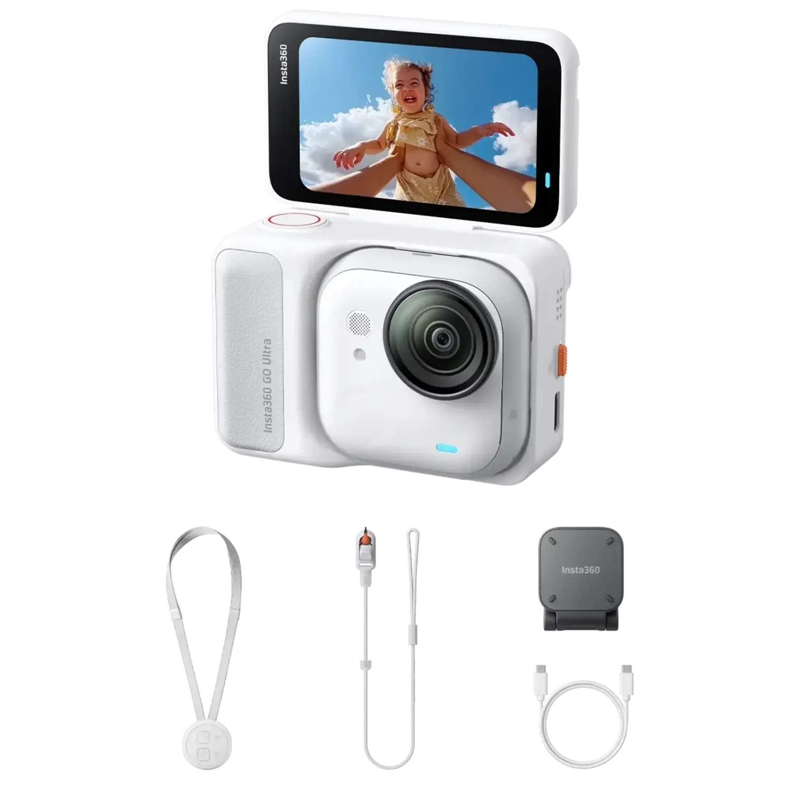 Екшн-камера Insta360 GO Ultra Standard Bundle White (CINSABEA_GOULTRA01)