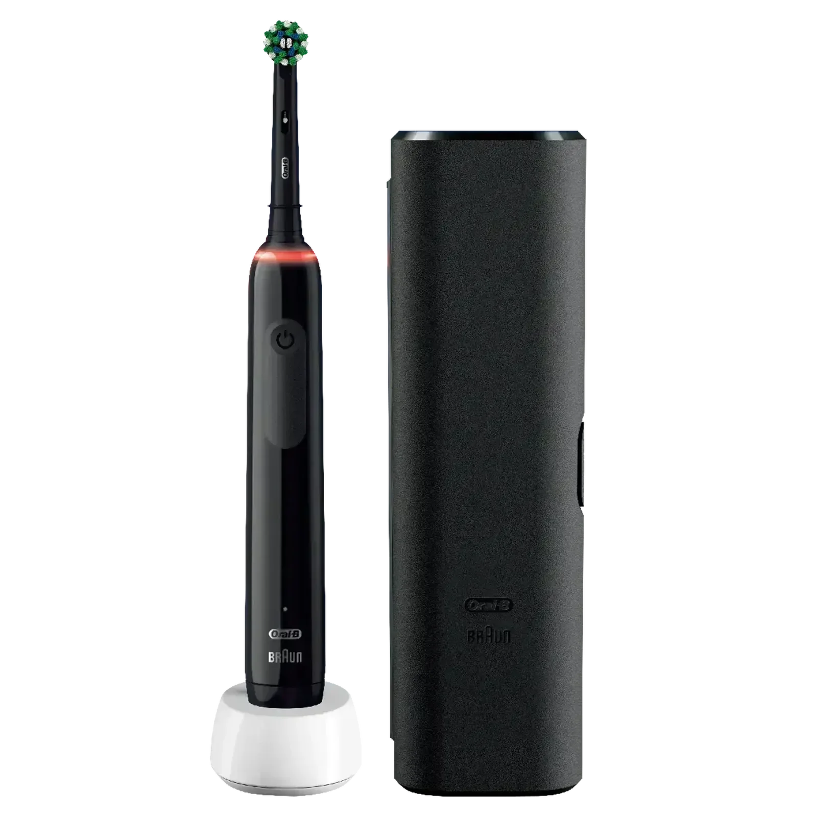 Електрична зубна щітка Oral-B Pro 3 3500 Black + Mondrian Travel Case (D505.513.3X)