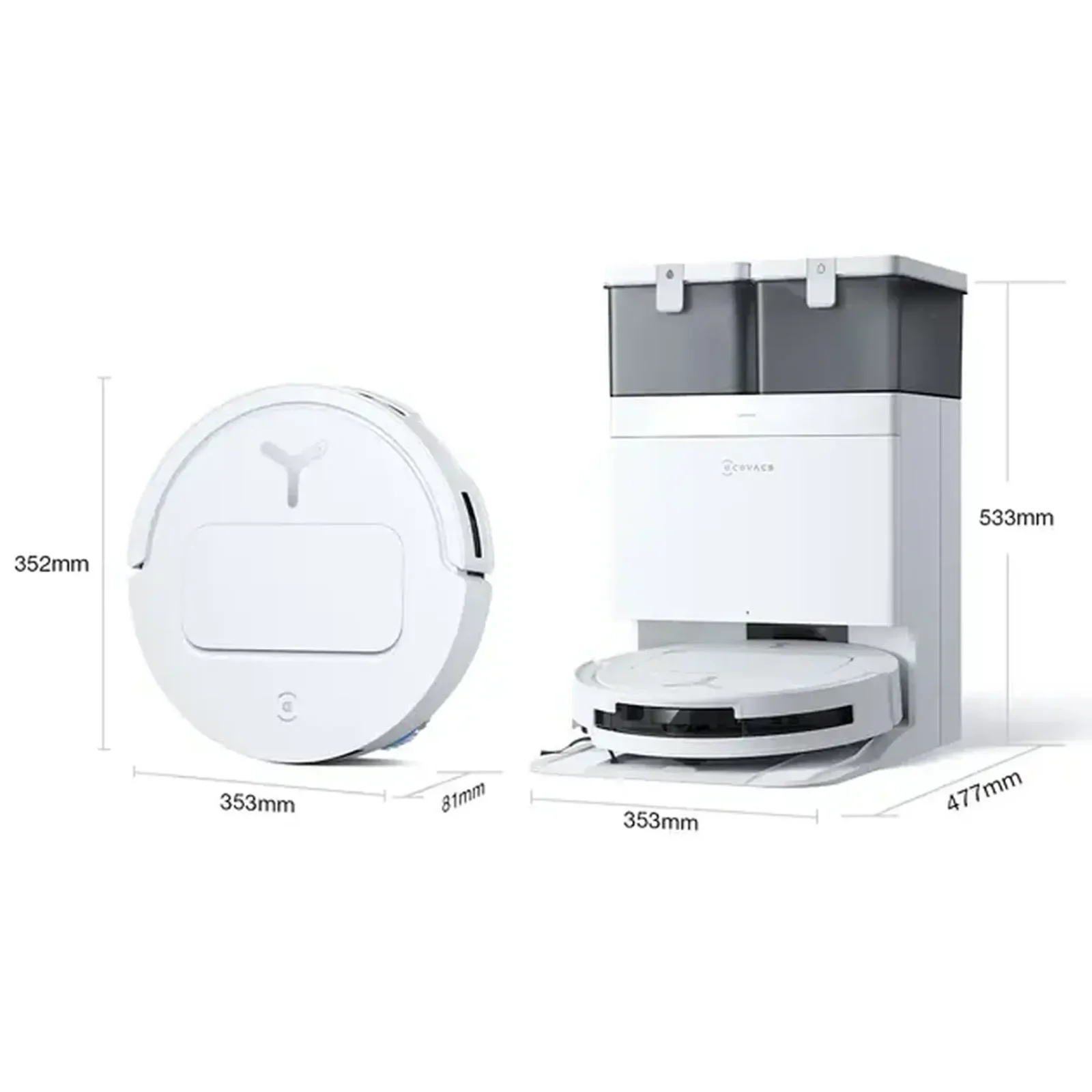 Робот-пилосос ECOVACS Deebot T50 Omni White (DDX67)