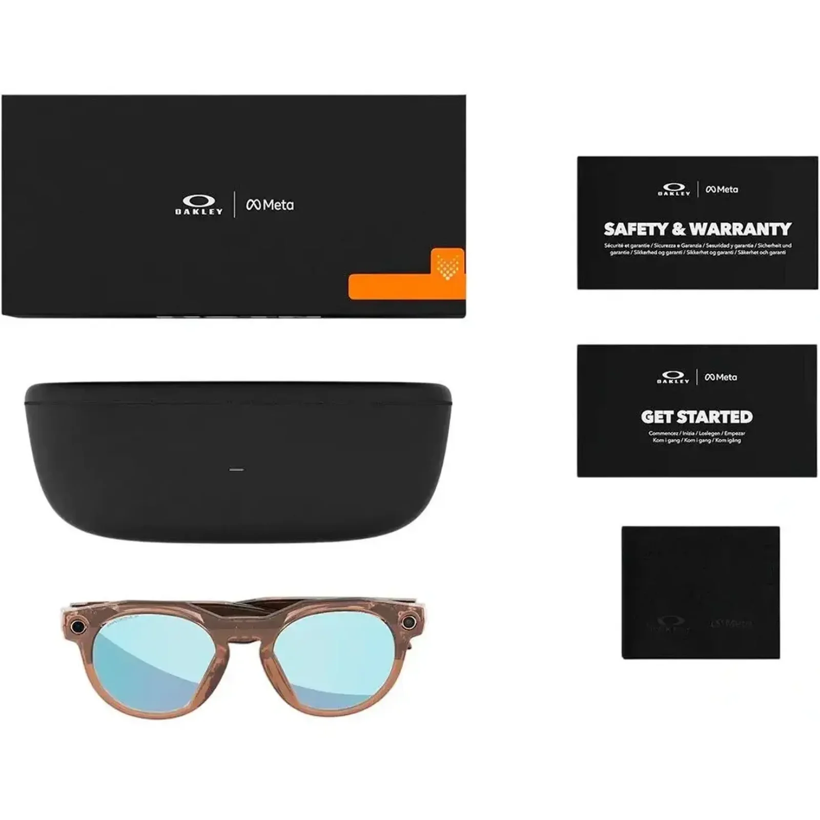 Смарт-очки Oakley Meta HSTN Brown Smoke Lens color Deep Water Polarized