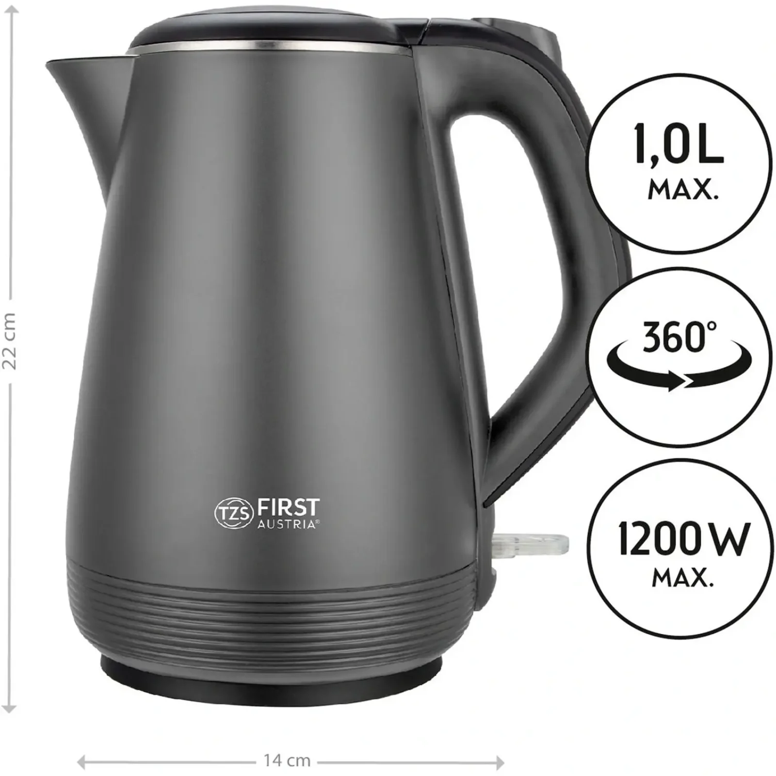 Электрочайник First FA-5407-4-GR UA