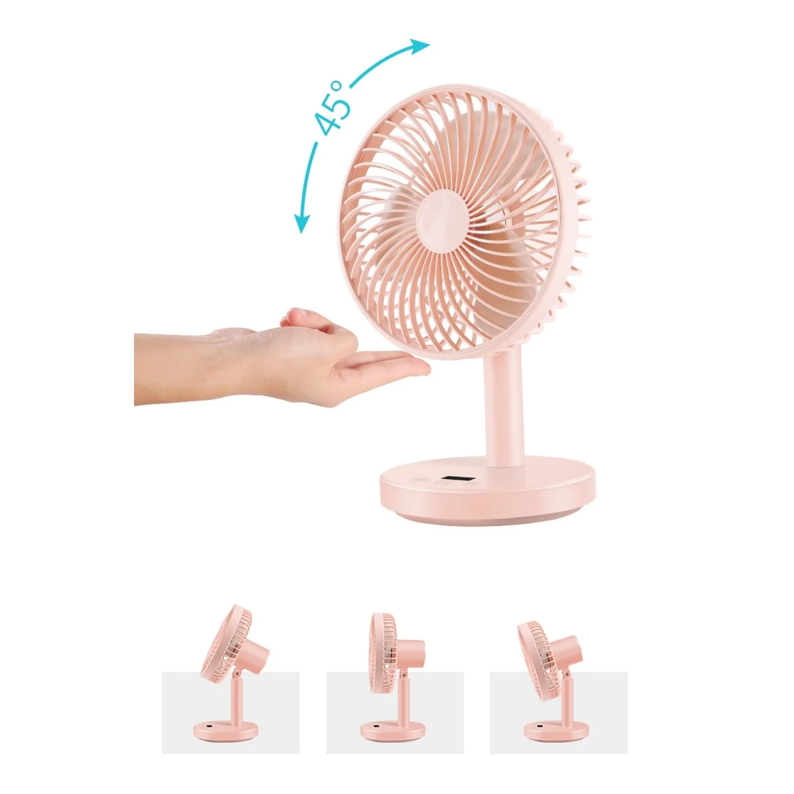 Вентилятор Jile Desktop Small Fan 01 Pink EU