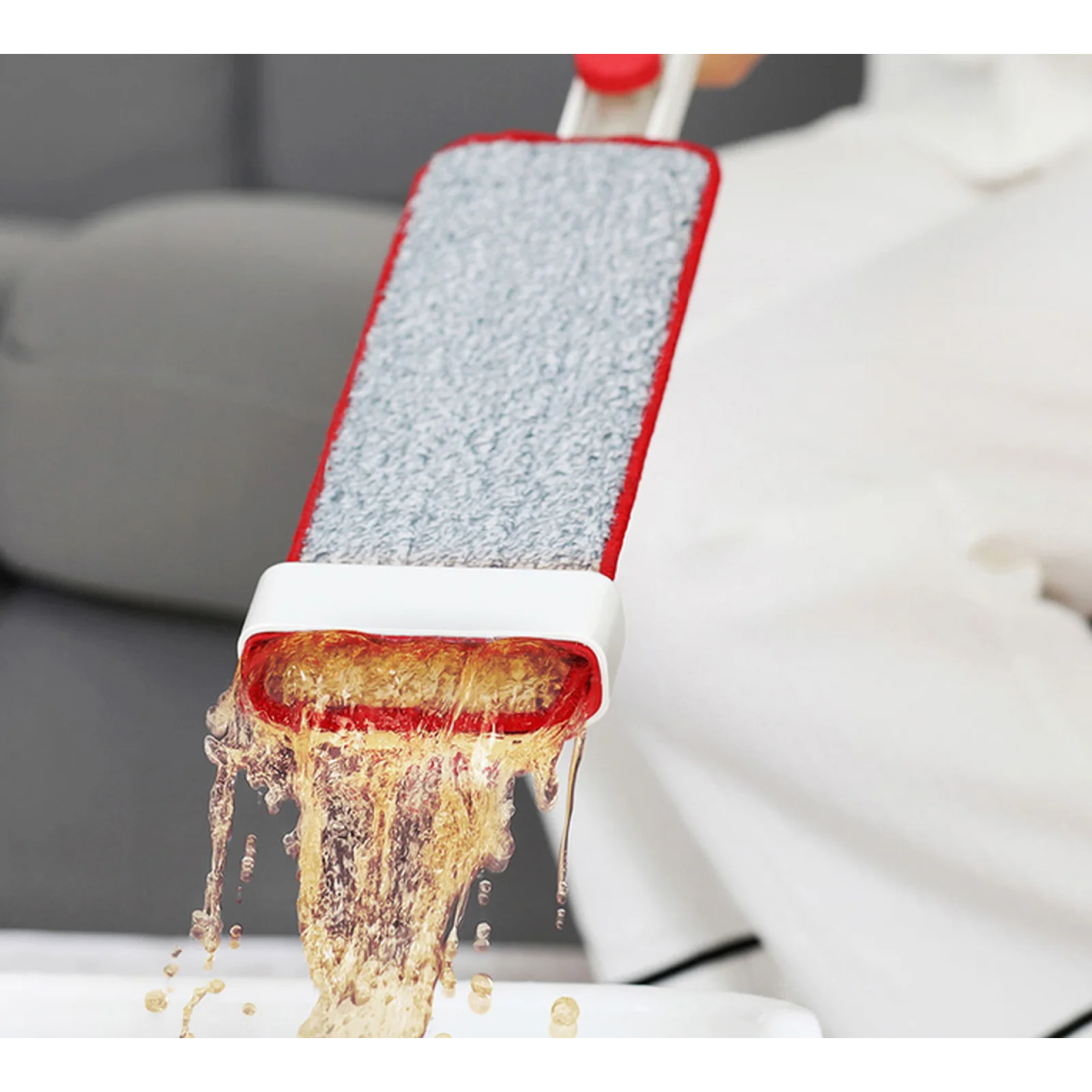 Швабра Yijie Self-squeezing Water-free Disposable Mop (YC-02/FC-66) White EU