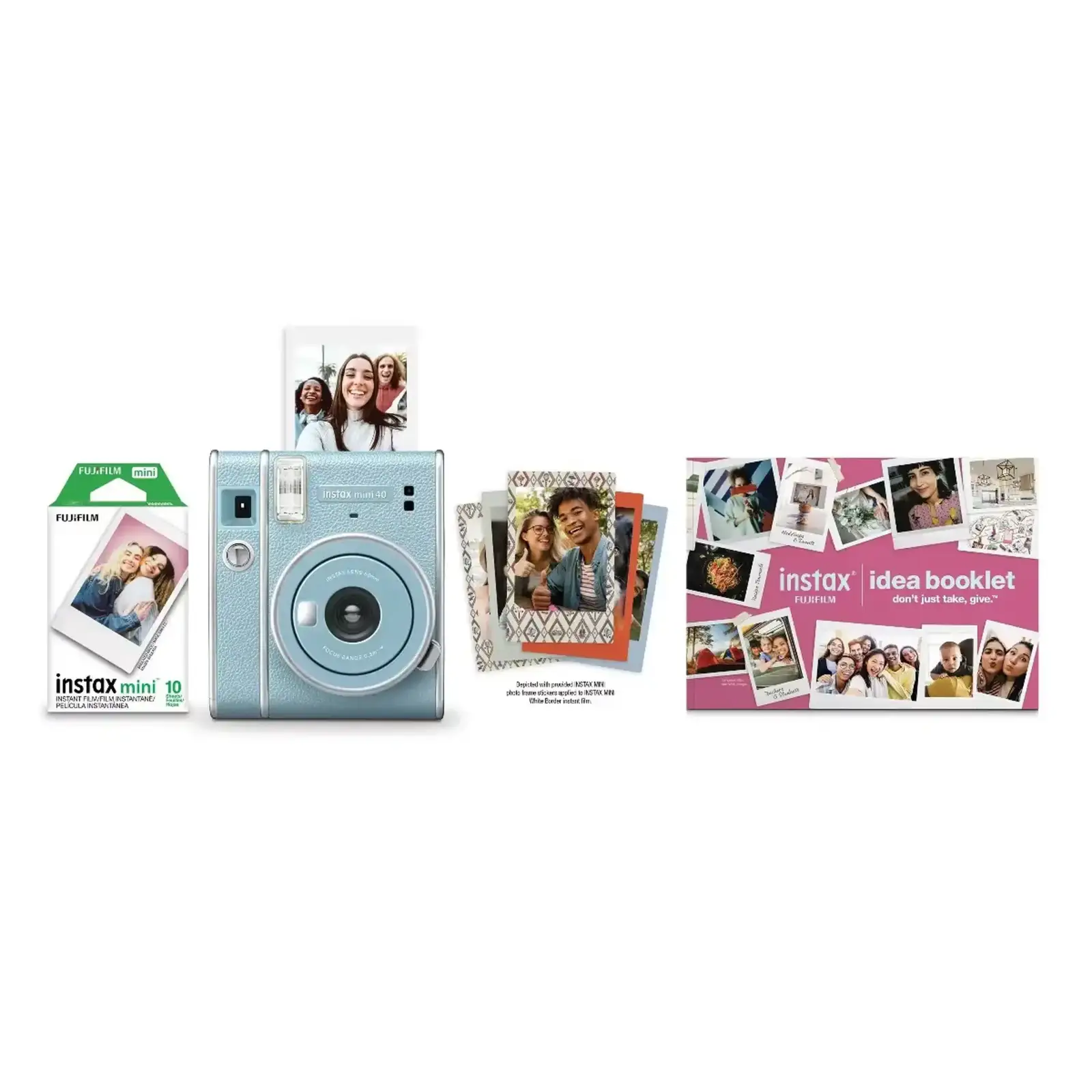 Фотокамера миттєвого друку Fujifilm Instax Mini 40 Bundle Blue Hearth Hand with Magnolia