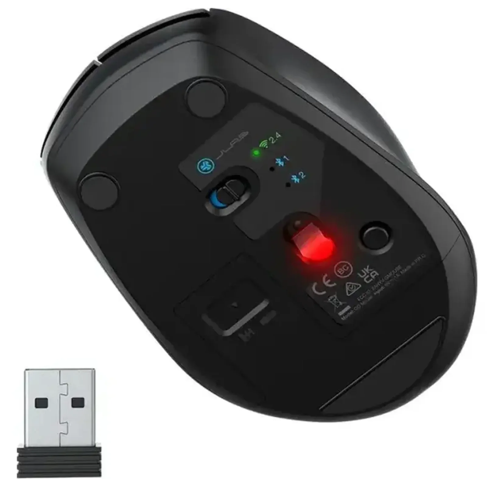 Миша JLAB Go Charge Wireless Mouse Black (IEUMGOCHRGMSRBLK124) UA