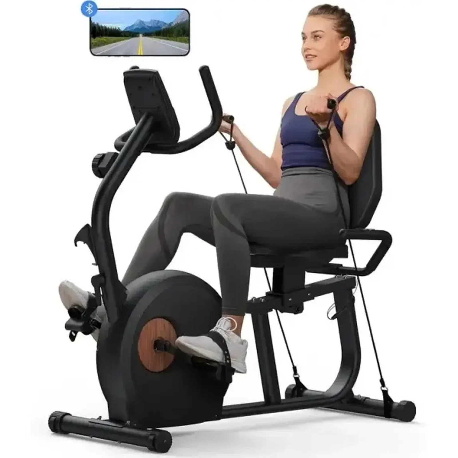 Велотренажер Merach MR-S23B1-EU Recumbent Bike UA