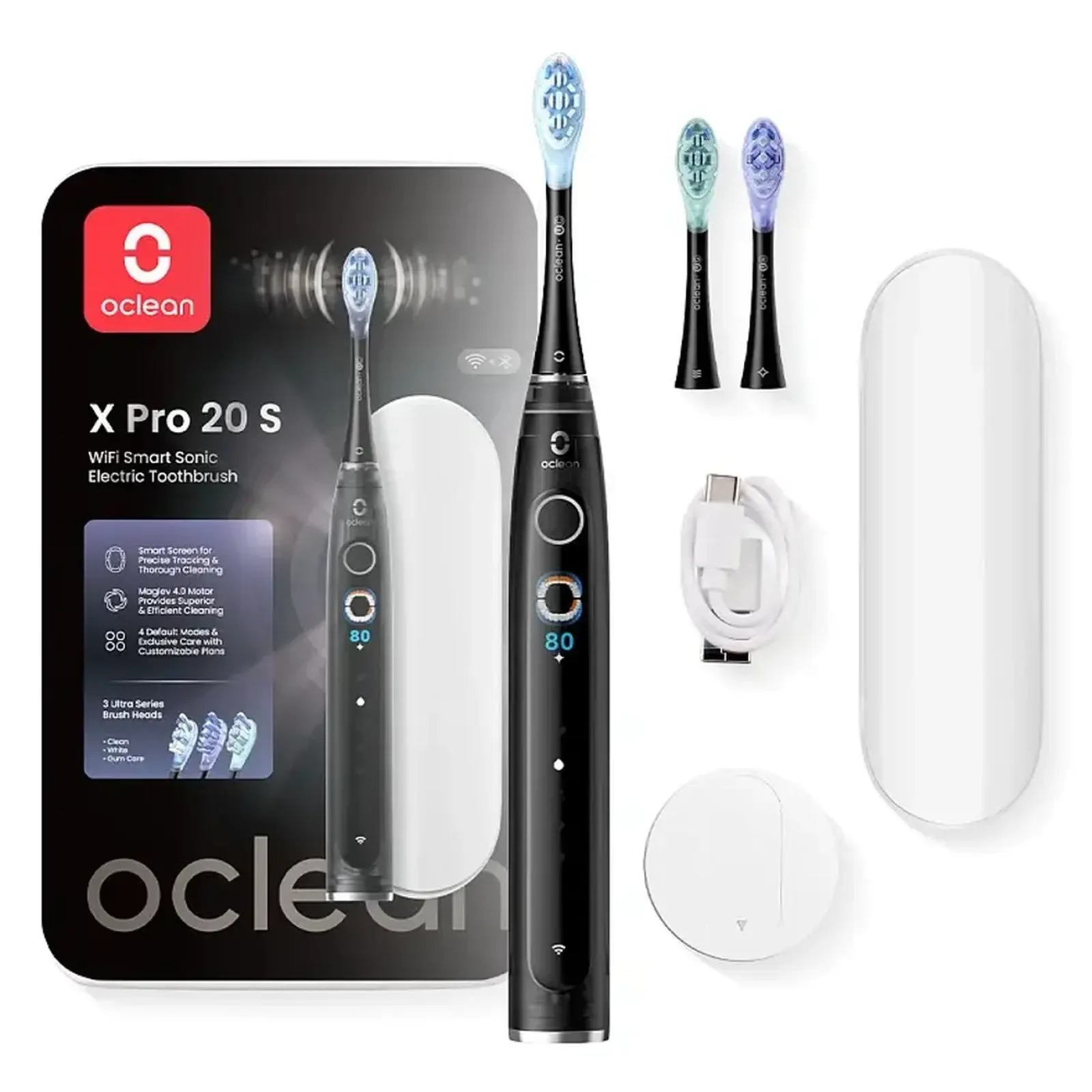 Зубная электрощетка Oclean X Pro 20 Set Electric Toothbrush Black